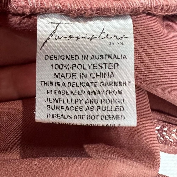 Two Sisters Riverdale Mauve Pink Lace Crochet Long Sleeve‎ Mini Dress 6 M NWT - Picture 11 of 13